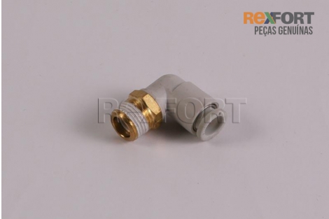 Conexão  L 1/8 mangueira 6mm
